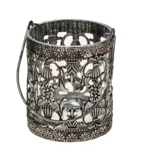 Metall Windlicht Antik 1