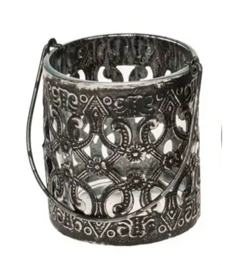 Metall Windlicht Antik 2