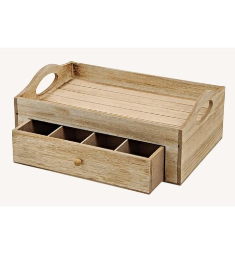 Holzbox mit Schublade