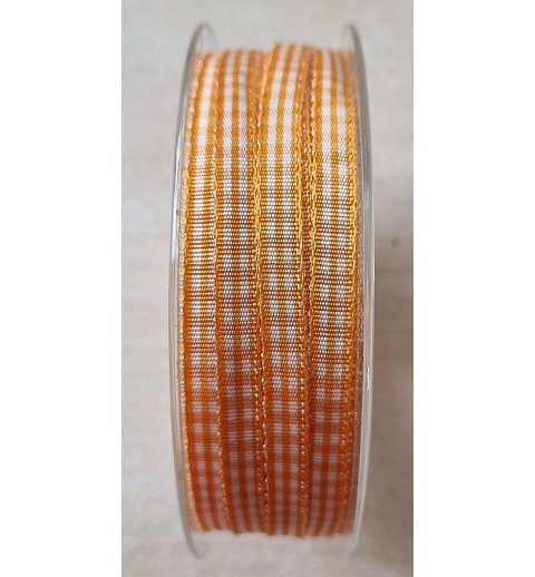 Dekoband kariert orange