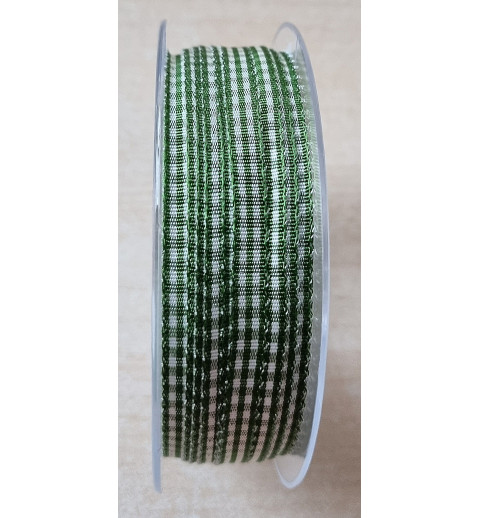 Dekoband kariert grasgrün