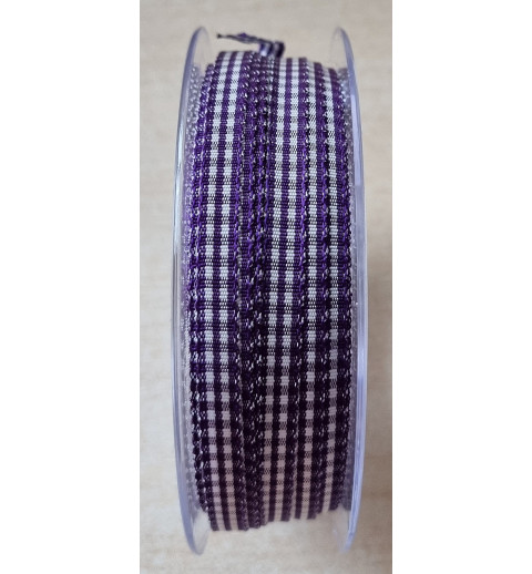Dekoband kariert violette