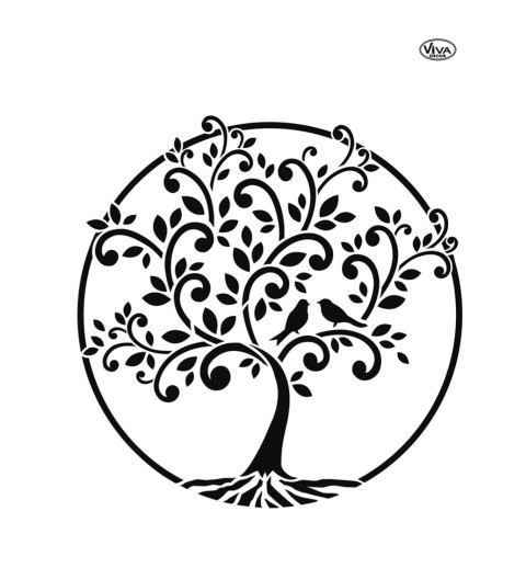 Schablone Baum des Lebens