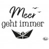 Schablone Meer geht immer