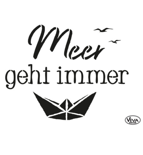 Schablone Meer geht immer