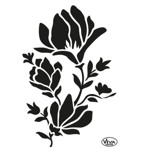 Schablone Magnolie