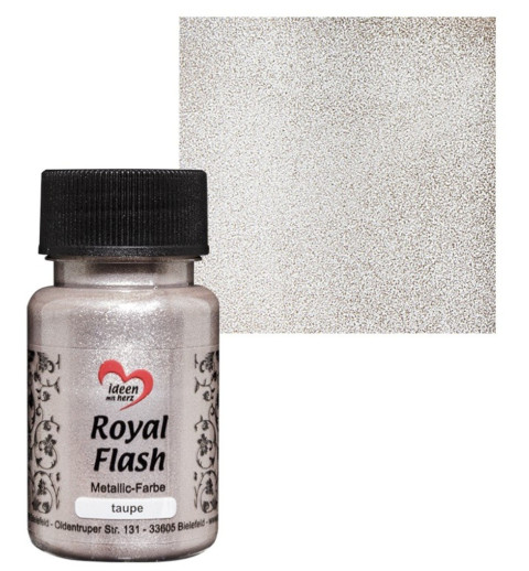 Royal Flash Metallic Farbe taupe