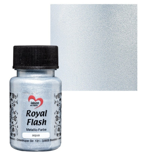Royal Flash Metallic Farbe aqua/hellblau