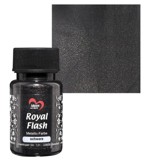 Royal Flash Metallic Farbe schwarz