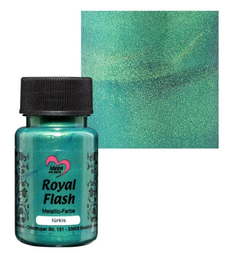 Royal Flash Metallic Farbe türkis