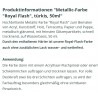 Royal Flash Metallic Farbe türkis