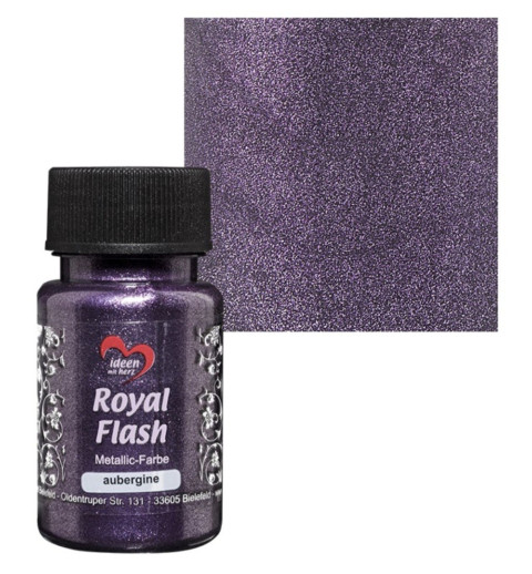 Royal Flash Metallic Farbe aubergine