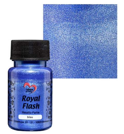 Royal Flash Metallic Farbe blau