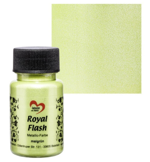 Royal Flash Metallic Farbe maigrün