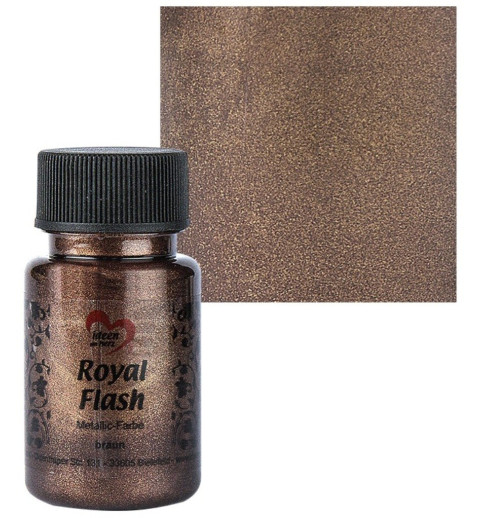 Royal Flash Metallic Farbe braun