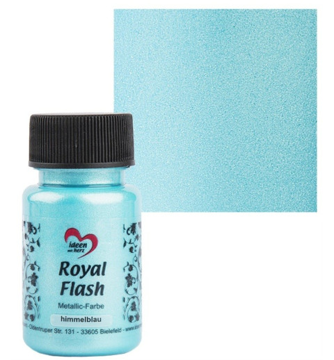 Royal Flash Metallic Farbe himmelblau