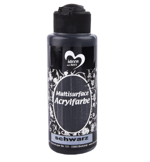 Multisurface Acrylfarbe schwarz