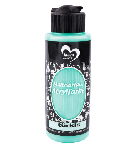 Multisurface Acrylfarbe türkis