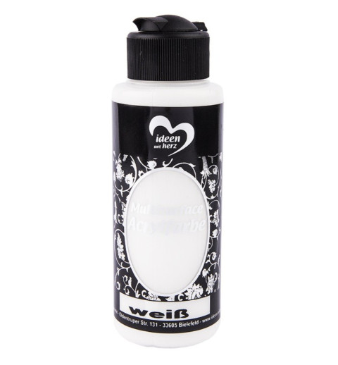 Multisurface Acrylfarbe weiss