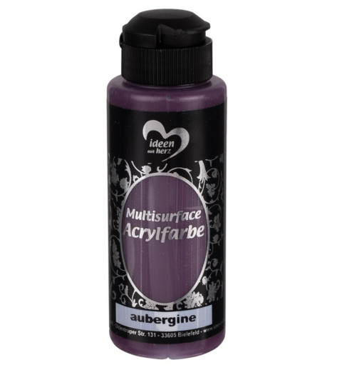 Multisurface Acrylfarbe aubergine