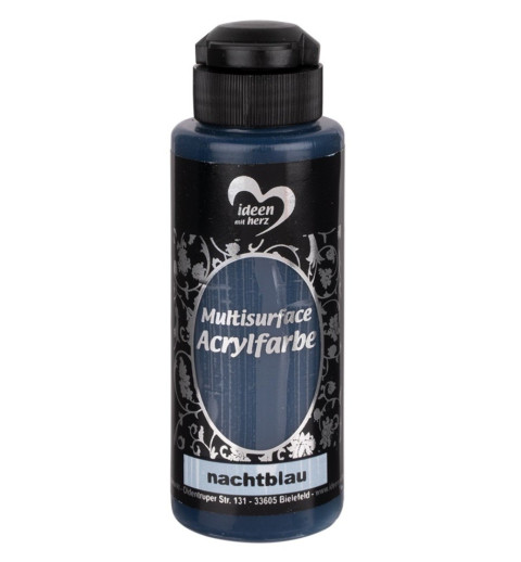Multisurface Acrylfarbe nachtblau