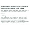 Royal Flash Textil Glitzer Farbe creme