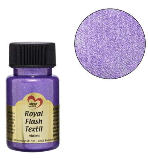 Royal Flash Textil Glitzer Farbe violette