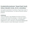 Royal Flash Textil Glitzer Farbe mittelblau
