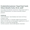 Royal Flash Textil Glitzer Farbe weiss