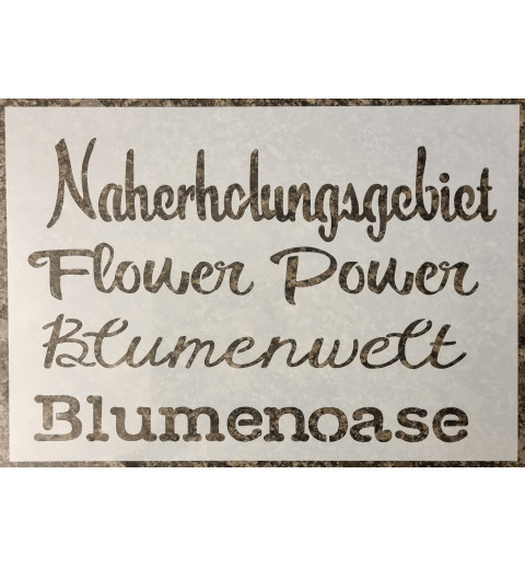 Schablone "Flower Power"