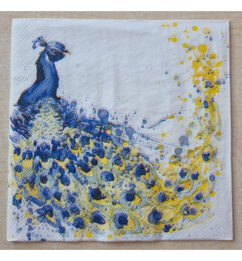 Serviette Pfau