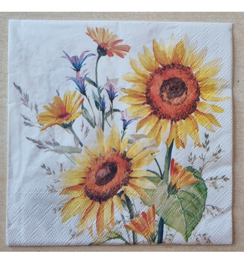 Serviette Sonnenblumen