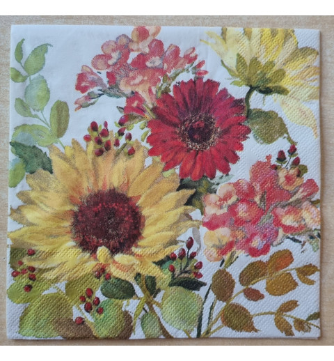 Serviette Sommer - Blumen
