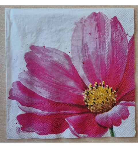 Serviette Blume pink