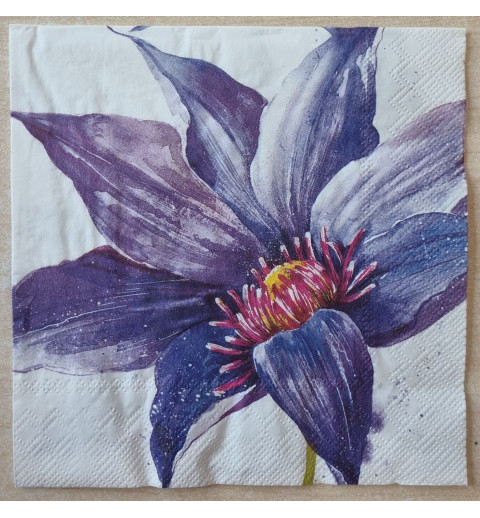 Serviette Blume violette