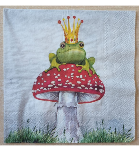 Serviette Froschkönig
