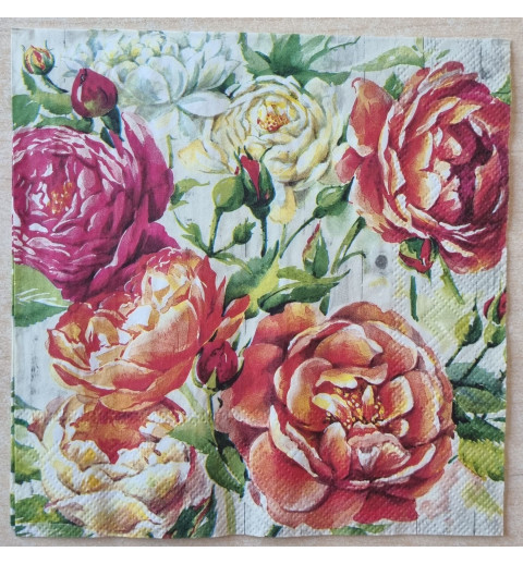 Servietten verschiedene Rosen