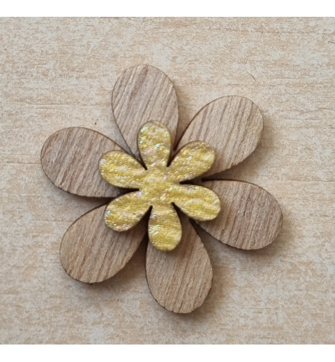 Holz Blume gelb