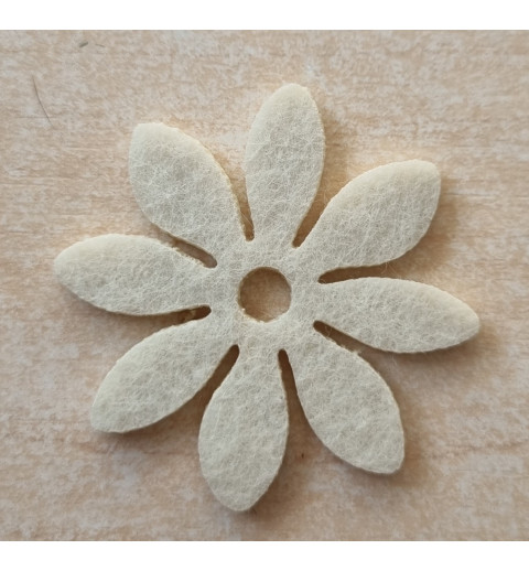 Filz Blume creme