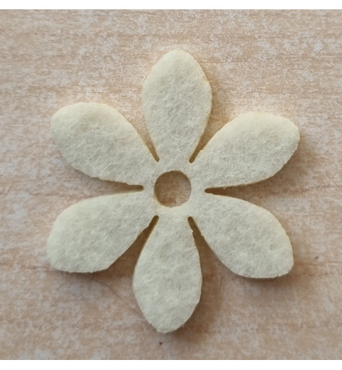 Filz Blume creme