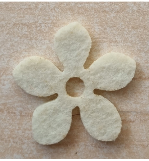Filz Blume creme