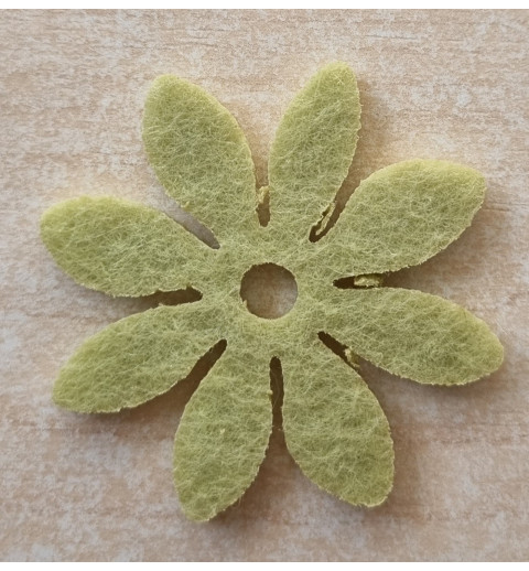 Filz Blume grün