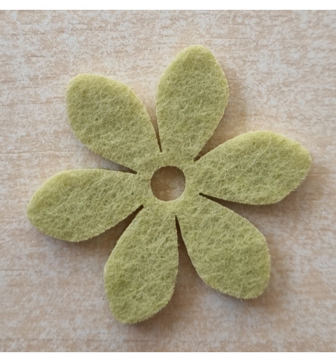 Filz Blume grün