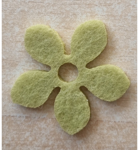 Filz Blume grün