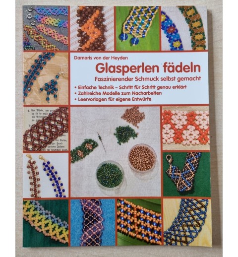 Glasperlen fädeln