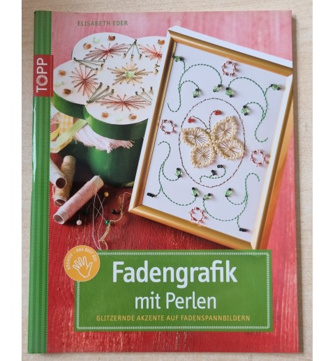 Fadengrafik mit Perlen