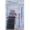 Bastelset für Zwei Wickelarmbänder rot/schwarz