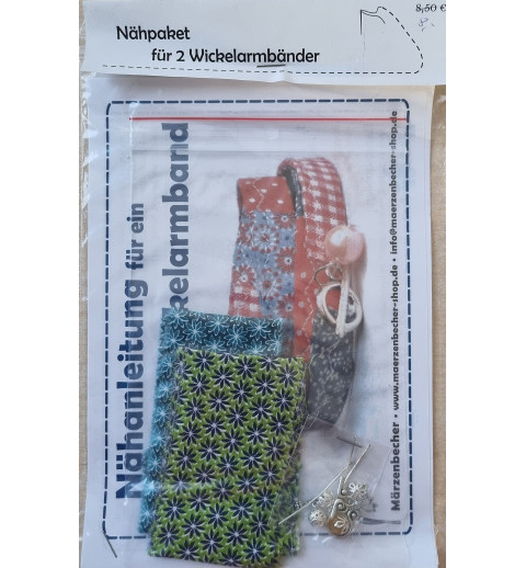 Bastelset für Zwei Wickelarmbänder grün/petrol