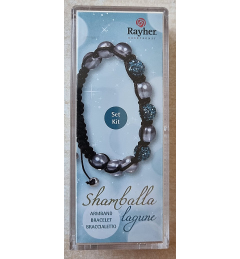 Bastelset Shamballa Armband türkis/grau