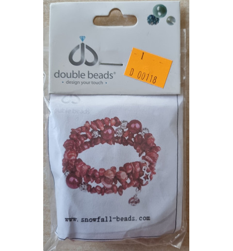 Bastelset Stein-Armband rot